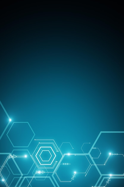 creative glowing circuit background technology and hardware concept 3d rendering