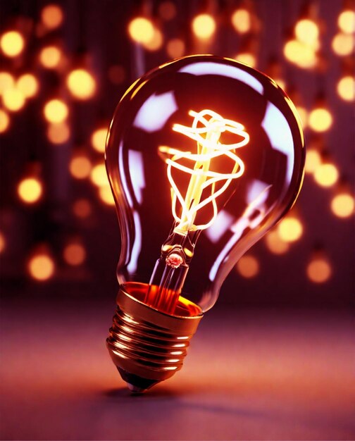 Creative Glowing light bulb fuels ideas of innovation creative illustration