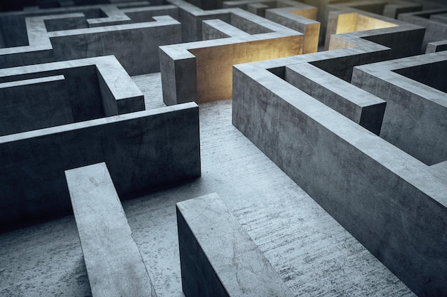creative gray maze backdrop