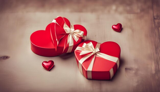 творческие сердца фон с подарками романтика