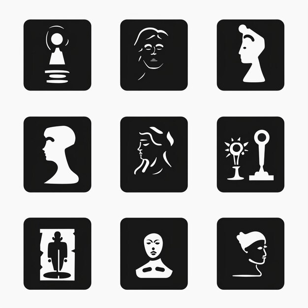 Creative Icon Set Titles for Mobile App Designs