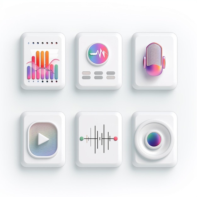 Creative Icon Set Titles for Mobile App Designs