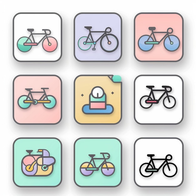 Creative Icon Set Titles for Mobile App Designs