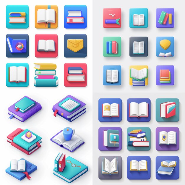 Creative Icon Set Titles for Mobile App Designs