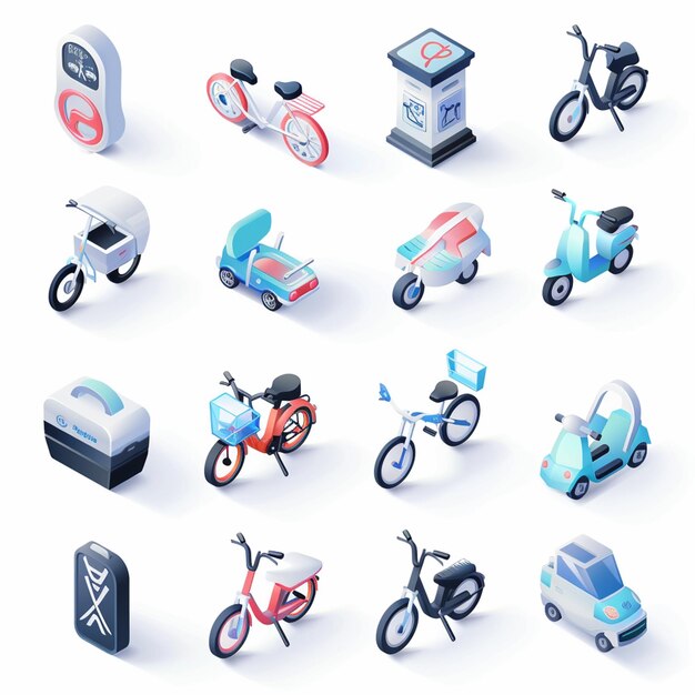 Creative Icon Set Titles for Mobile App Designs