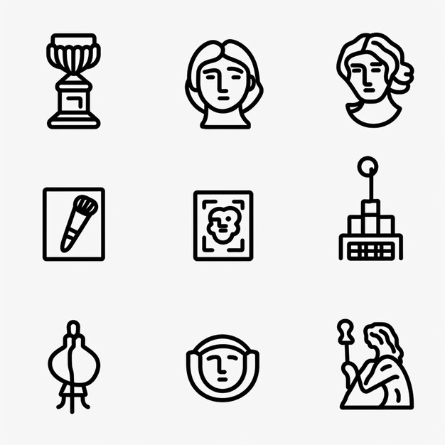 Creative Icon Set Titles for Mobile App Designs