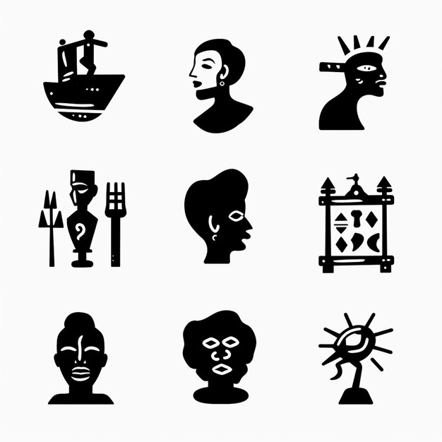 Creative Icon Set Titles for Mobile App Designs