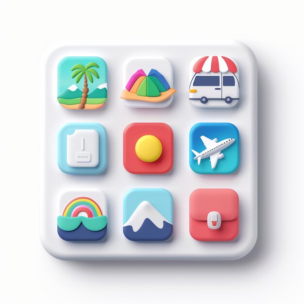 Creative Icon Set Titles for Mobile App Designs