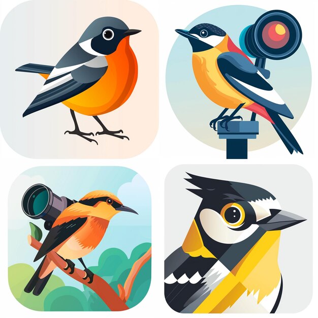 Creative Icon Set Titles for Mobile App Designs