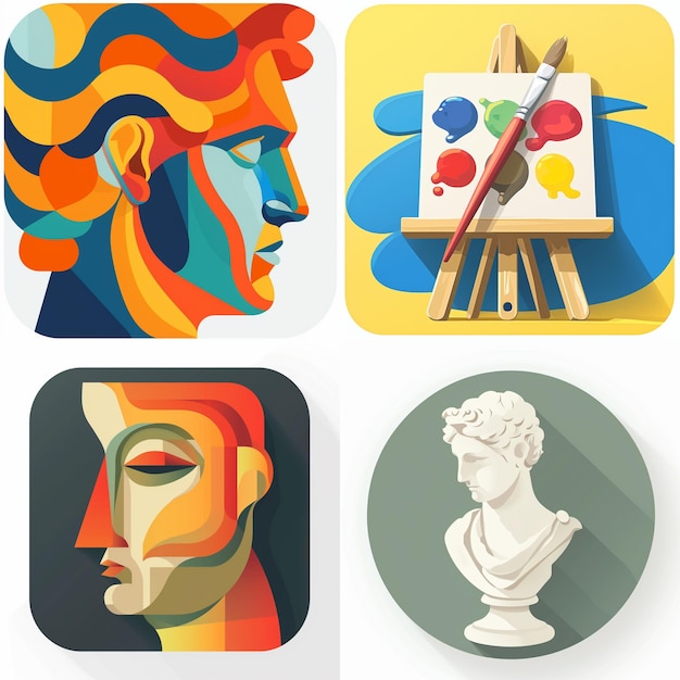 Creative Icon Set Titles for Mobile App Designs