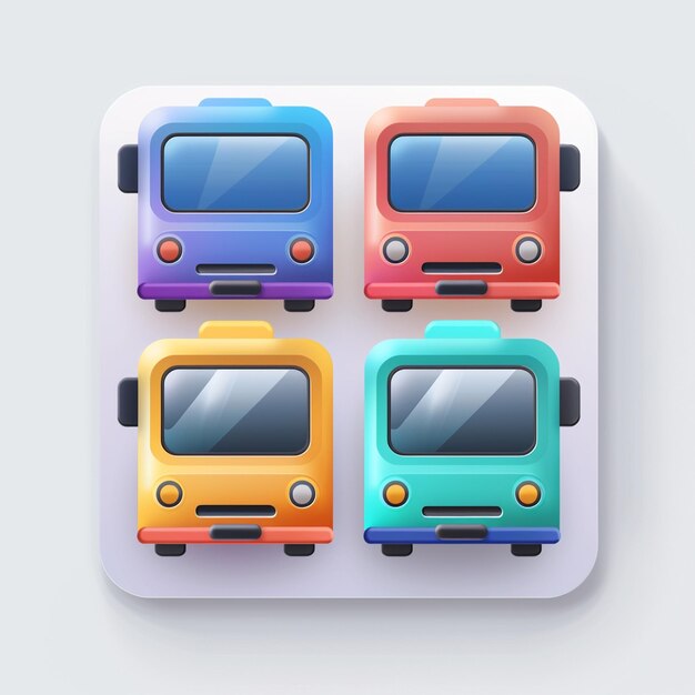 모바일 앱 디자인을 위한 크리에이티브 아이콘 세트 타이틀