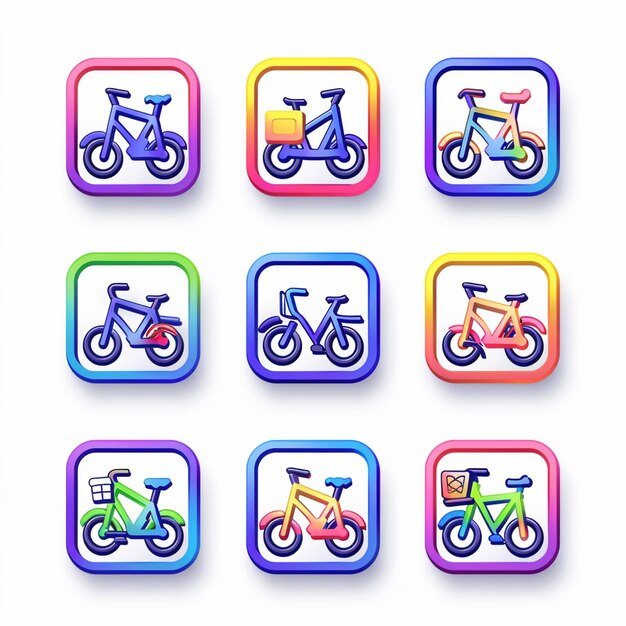 Creative Icon Set Titles for Mobile App Designs