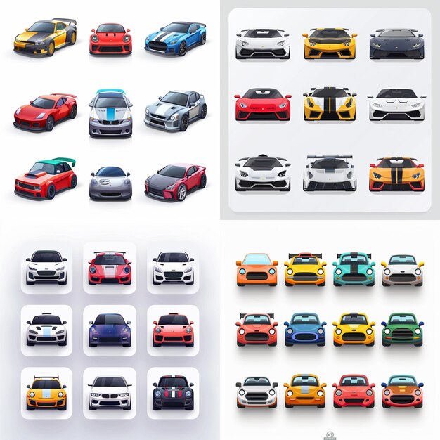 Creative Icon Set Titles for Mobile App Designs