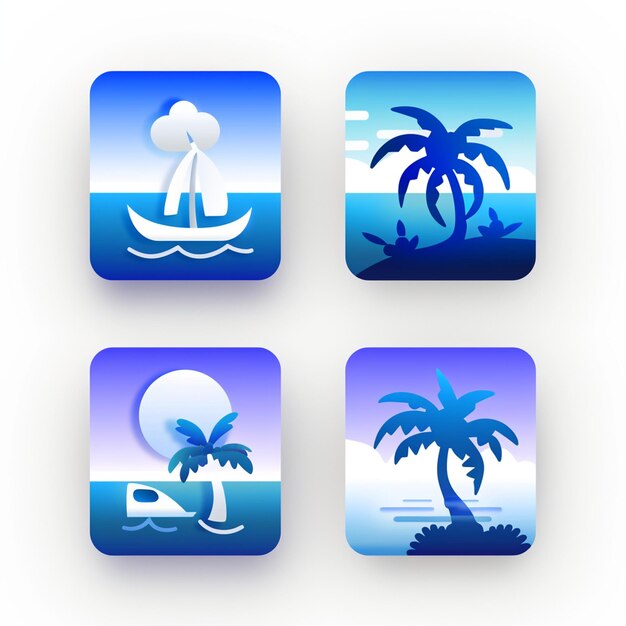 Creative Icon Set Titles for Mobile App Designs