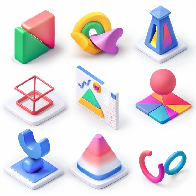 Creative Icon Set Titles for Mobile App Designs