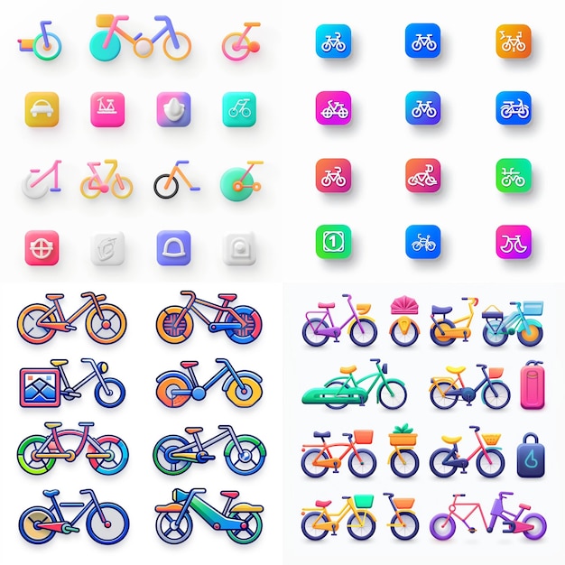 Creative Icon Set Titles for Mobile App Designs