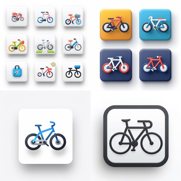 Creative Icon Set Titles for Mobile App Designs