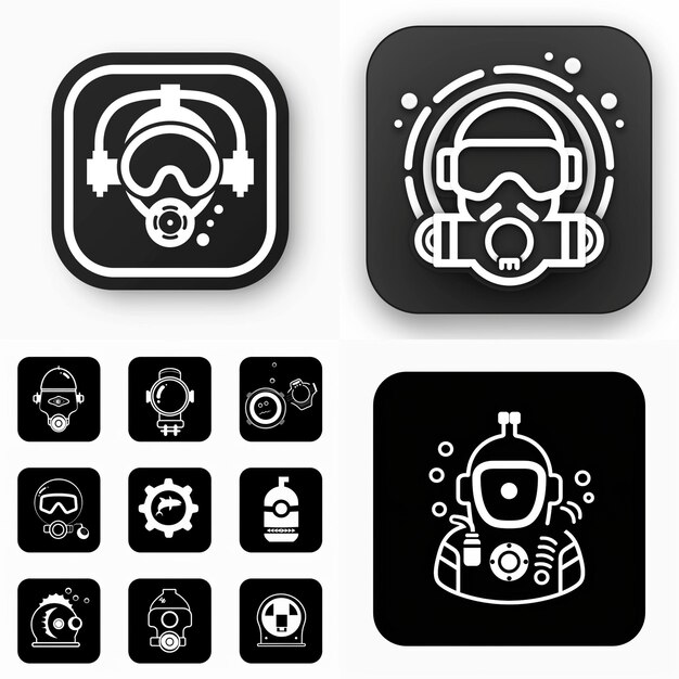 Creative Icon Set Titles for Mobile App Designs