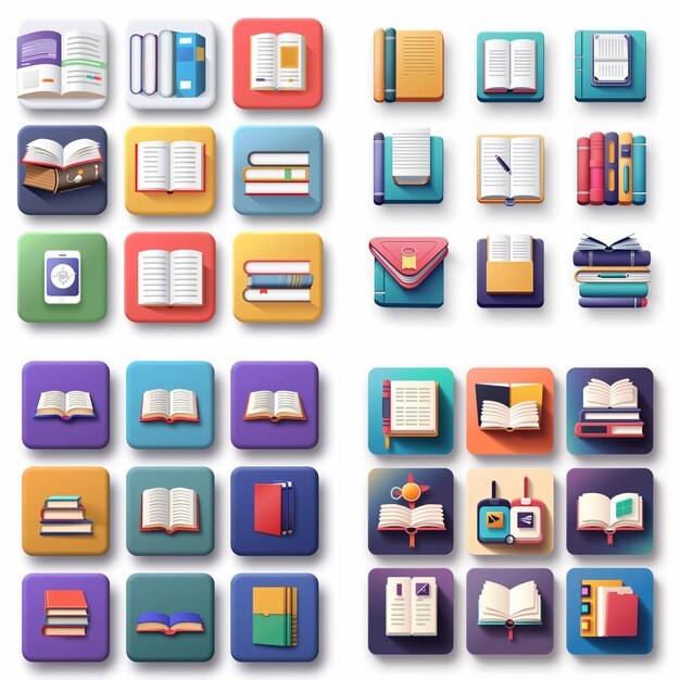 Creative Icon Set Titles for Mobile App Designs