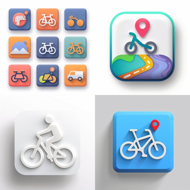 Creative Icon Set Titles for Mobile App Designs