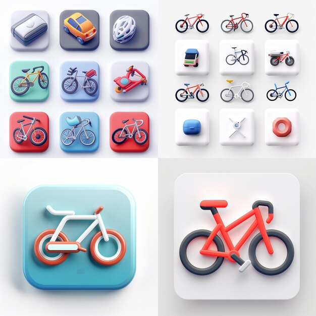 Creative Icon Set Titles for Mobile App Designs