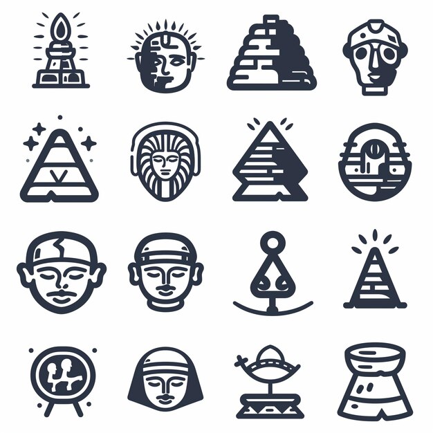 Creative Icon Set Titles for Mobile App Designs