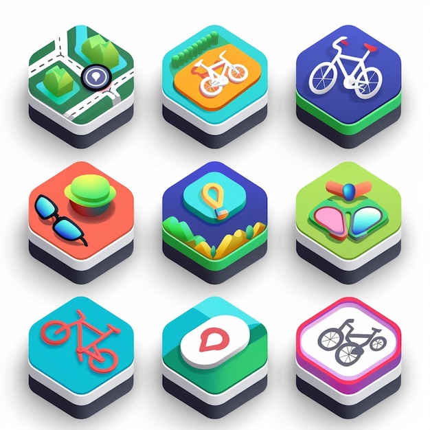 Creative Icon Set Titles for Mobile App Designs