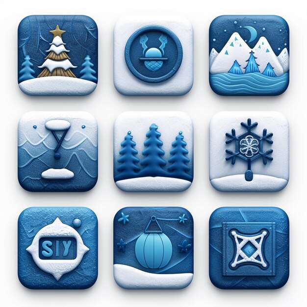 Creative Icon Set Titles for Mobile App Designs