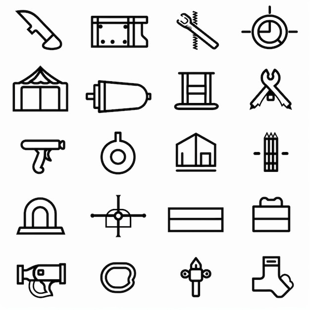 Creative Icon Set Titles for Mobile App Designs