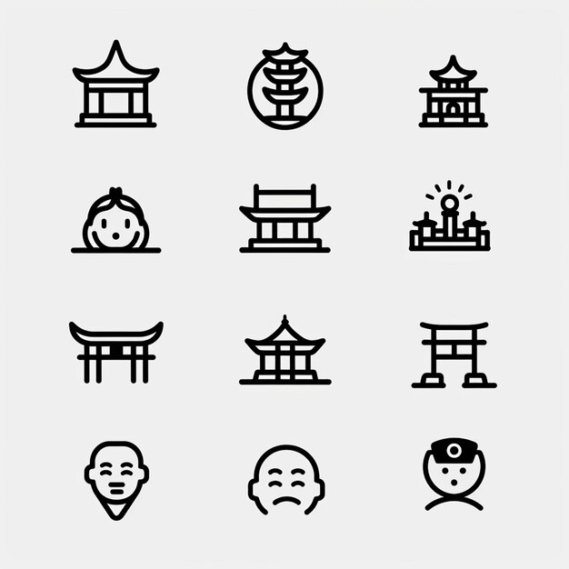 Creative Icon Set Titles for Mobile App Designs