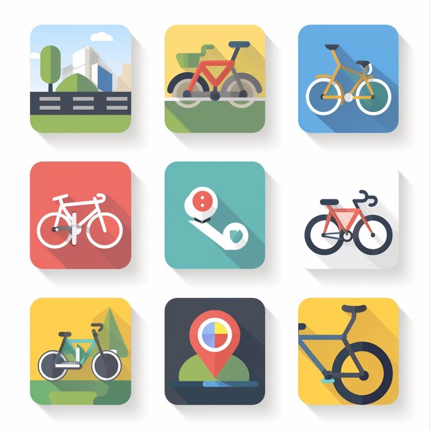 Creative Icon Set Titles for Mobile App Designs