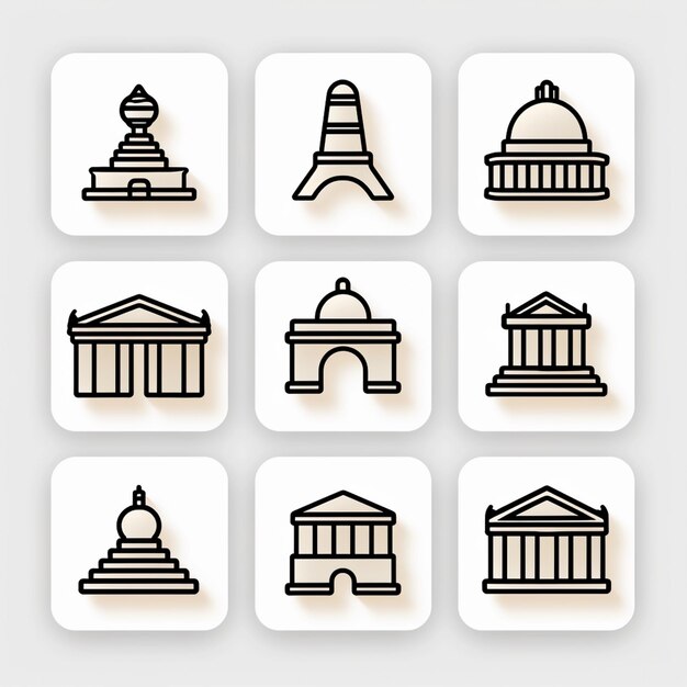 Creative Icon Set Titles for Mobile App Designs