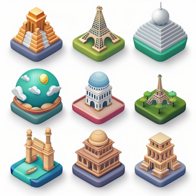 Creative Icon Set Titles for Mobile App Designs