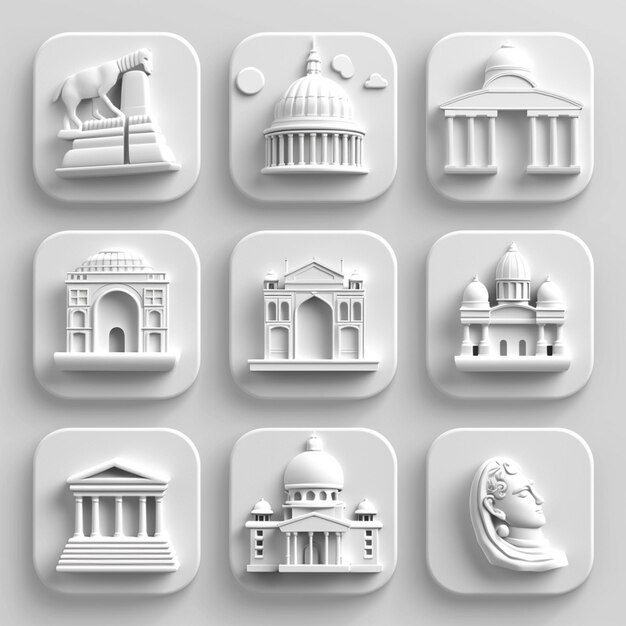 Creative Icon Set Titles for Mobile App Designs