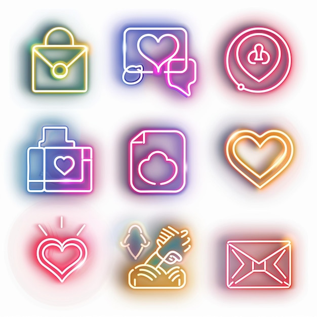 Creative Icon Set Titles for Mobile App Designs