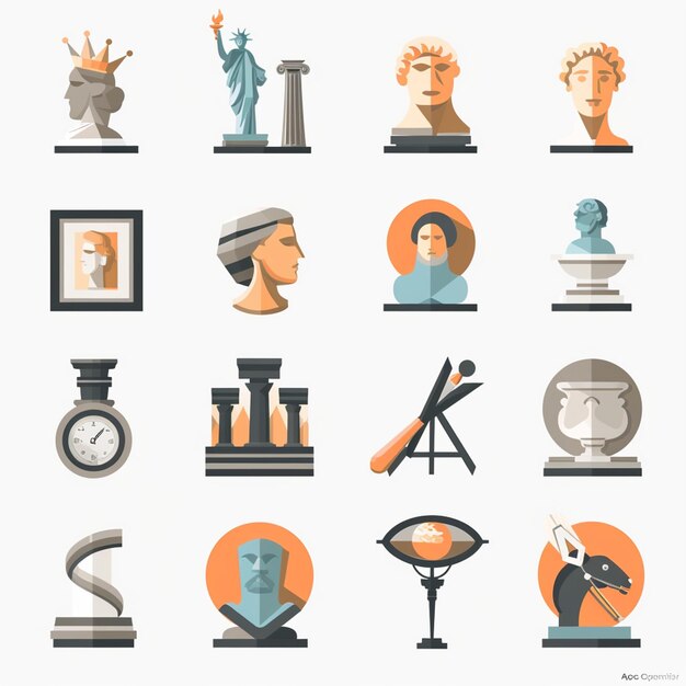 Creative Icon Set Titles for Mobile App Designs