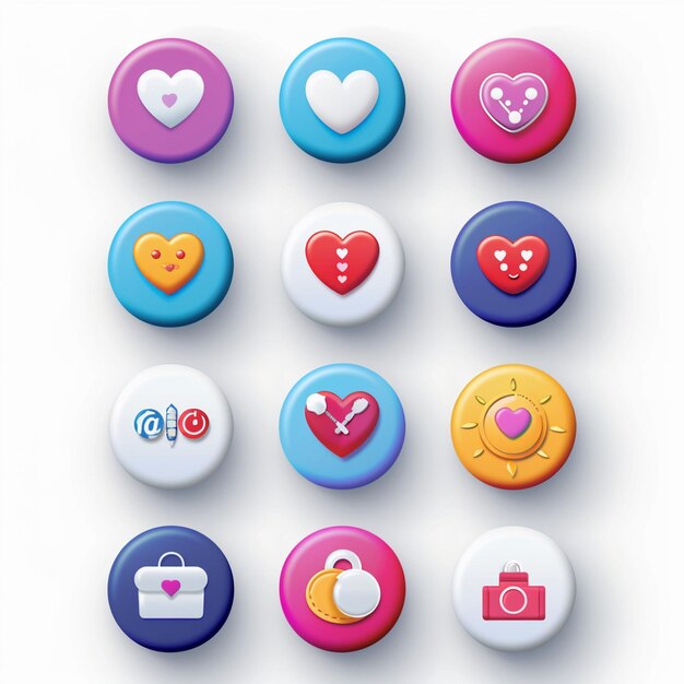 Creative Icon Set Titles for Mobile App Designs