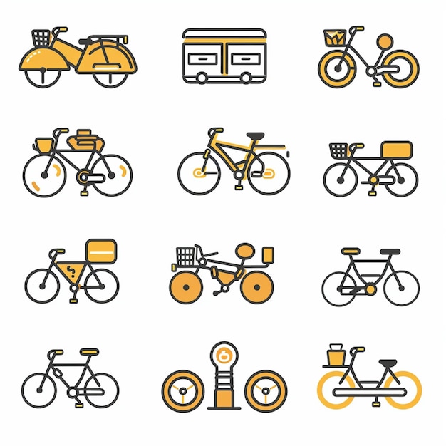 Creative Icon Set Titles for Mobile App Designs