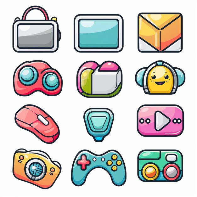 Creative Icon Set Titles for Mobile App Designs