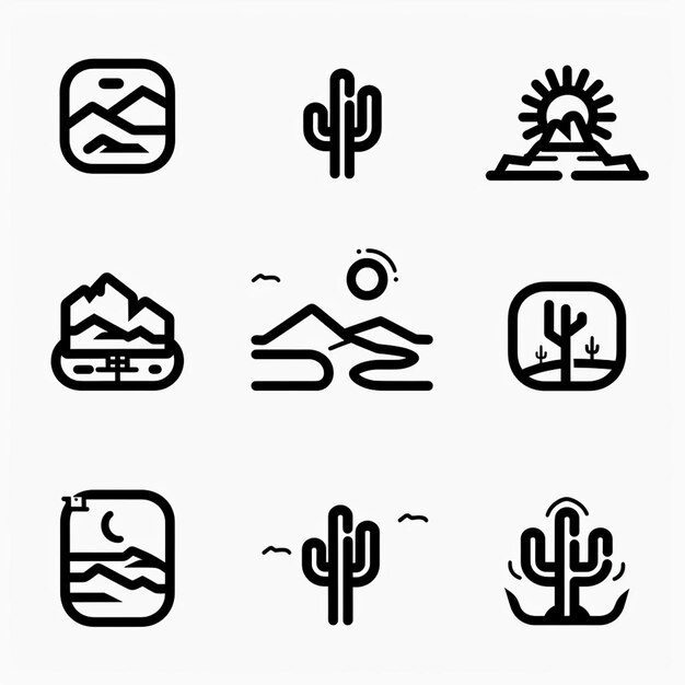 Creative Icon Set Titles for Mobile App Designs