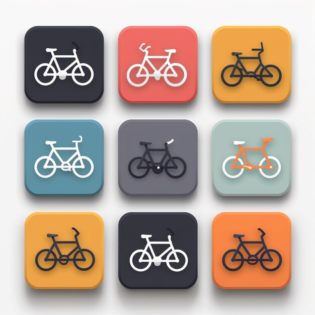 Creative Icon Set Titles for Mobile App Designs