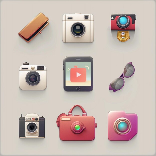 Creative Icon Set Titles for Mobile App Designs