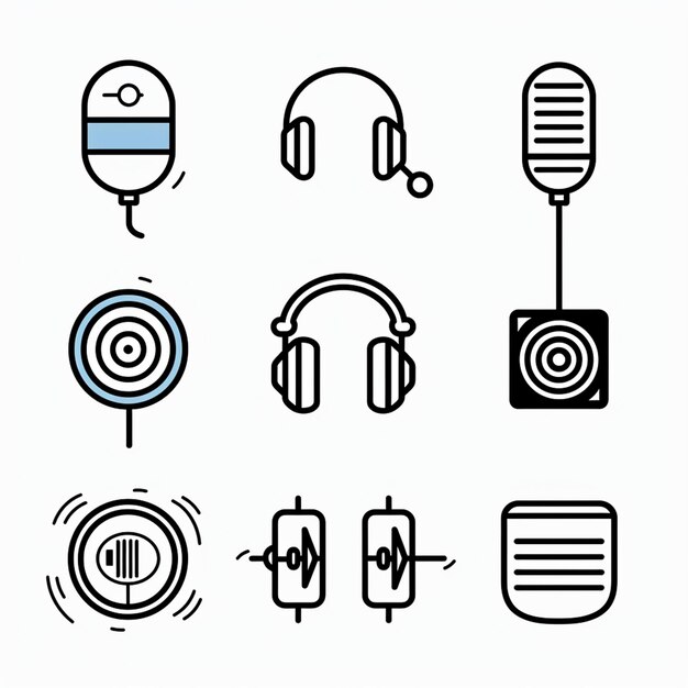 Creative Icon Set Titles for Mobile App Designs