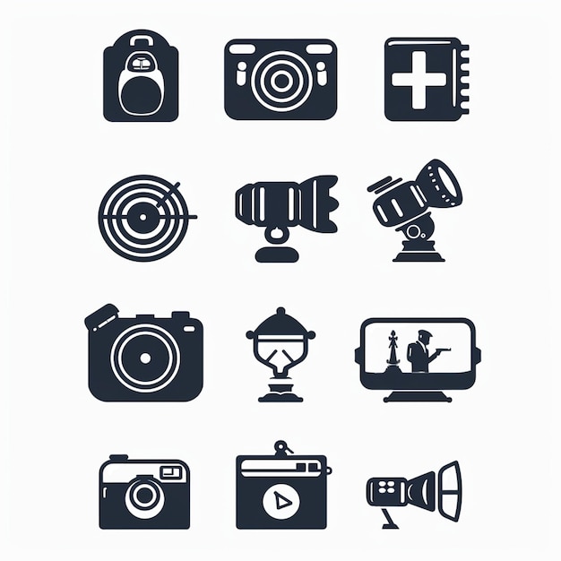 Creative Icon Set Titles for Mobile App Designs