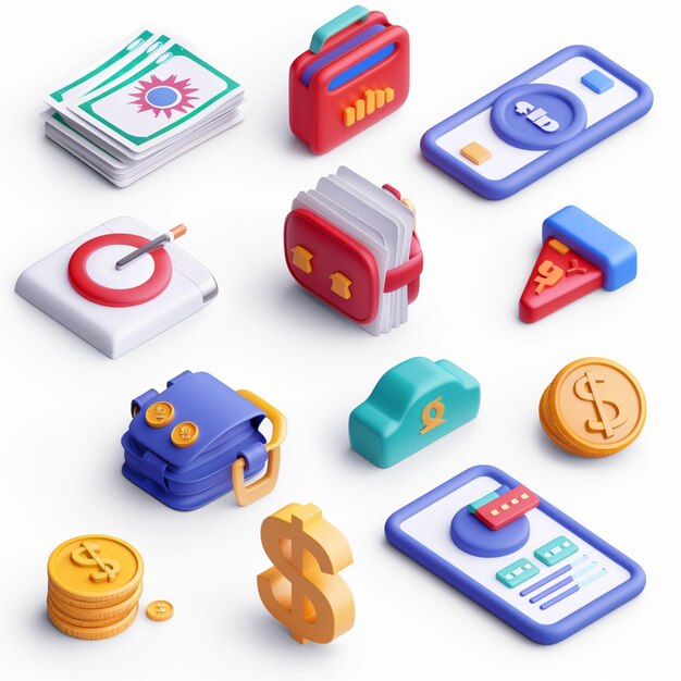 Creative Icon Set Titles for Mobile App Designs