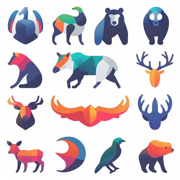 Creative Icon Set Titles for Mobile App Designs