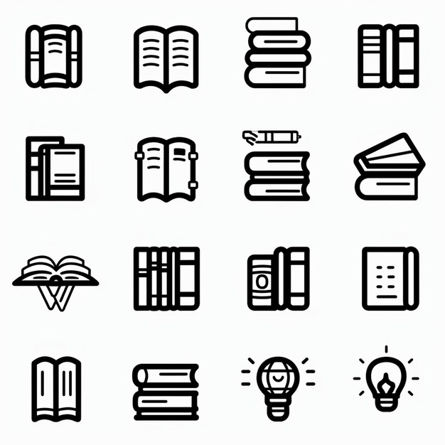 Creative Icon Set Titles for Mobile App Designs