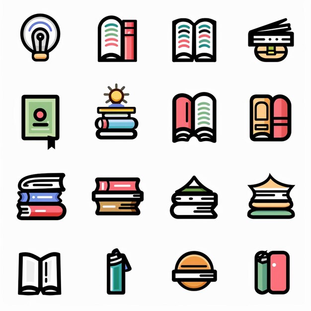 Creative Icon Set Titles for Mobile App Designs