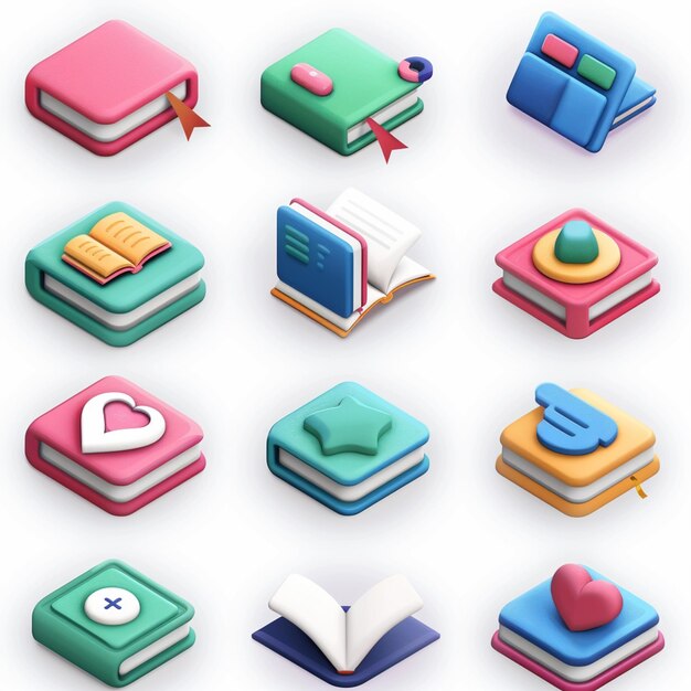 Creative Icon Set Titles for Mobile App Designs