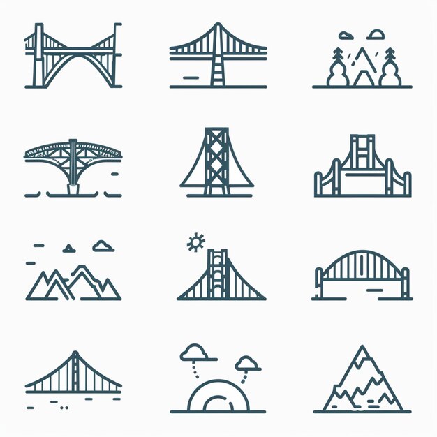 Creative Icon Set Titles for Mobile App Designs